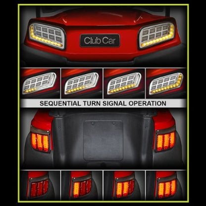 Lights - RHOX LED Light Kit w/ RGBW Accent Lights, CLUB CAR Tempo 12-48V